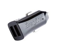 Energizer D12 - Cargador de Coche (12 W, 2 Puertos USB-A, Cargador para Encendedor de Cigarrillos, diseño Fino y Compacto, Color Negro