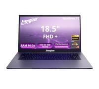 Energizer Energybook Pro 18.5 - PC portátil 18.5'' FHD IPS, AMD Ryzen 5 3.7 Ghz, 16GB RAM, 512 SSD Nvme, PC Portable Ryzen, Vega 8, batería 6000Mah, AZERTY (Español)