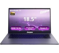 Energizer Energybook Pro 18.5 - PC portátil 18.5'' FHD IPS, AMD Ryzen 5 3.7 Ghz, 16GB RAM, 512 SSD Nvme, PC Portable Ryzen, Vega 8, batería 6000Mah, AZERTY (Español)