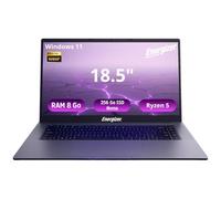 Energizer EnergyBook Pro 18,5 pulgadas FHD PC portátil (AMD Ryzen 5 3500U 3,7 GHz, RAM 8GB DDR4, SSD 256GB, AMD Radeon Vega 8, Windows 11) - Teclado AZERTY, Gris