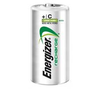 Energizer Recharge Power Plus - Pilas C (Paquete de 2) - Batería 2500 mAh NiMH - precargada - para dispositivos uso frecuente y cientos de recargas - Embalaje 100 % reciclable y sin plástico