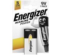 Energizer ERG9V P.Alka.6LR-61 (6F22), Unisex, Negro, Plata, Paquete de 1
