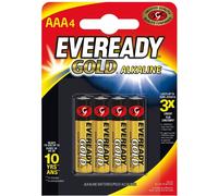 Energizer Eveready Gold Pilas Alcalinas AAA LR03 4 Unidades