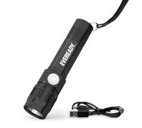 Energizer Eveready - Linterna recargable superbrillante, peso ligero, resistente al agua y a los impactos, ideal para camping, cable de carga micro USB incluido