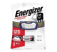 Energizer - Frontal deportivo de 125 lúmenes funciona con 2 pilas AAA, con almohadillo que facilita un ajusto ergonómico cómodo y cinta elástica ajustable