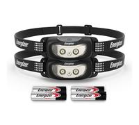 Energizer Linterna Frontal LED, Luz Frontal Cabeza, Linterna Camping, Deporte, Luz Roja Nocturna, Pilas Incluidas, 2 Unidades