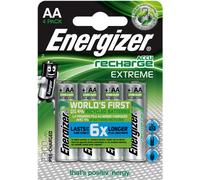 Energizer - Recargables, Pack de 4 pilas AA 2300 mAh, precargada, para dispositivos uso frecuente y cientos de recargas