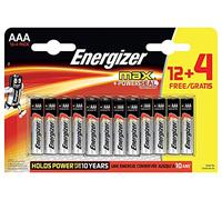 Energizer MAX AAA, Paquete de 16 baterías