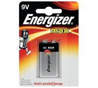 Energizer Max Batería Alcalina 9V PP3 (Paquete Individual)