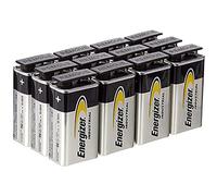 Energizer - industrial, pack de 12 pilas 9v, pilas alcalinas bsicas para uso cotidiano e industrial, sin sulfataciones y con 5 aos de vida til