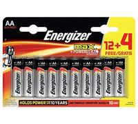 Energizer MAX Pilas AA, Paquete de 16