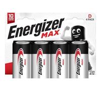 Energizer MAX - Pilas D (Paquete de 4) - 1.5V LR20