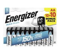 Energizer MAX Plus Mignon (AA) batería alcalina manganeso 1,5 V, 20 Unidades