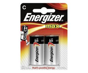 Energizer Max Powerseal Pilas Alcalinas C LR14 2 Unidades