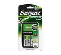 Energizer Maxi AA/AAA - Pack de pilas y cargador (4 x AA, 2000 mAh), negro
