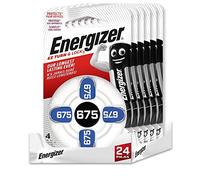 Energizer - Pack de 24 Pilas Especiales de audífono tamaño 675 una Pila para una Necesidad, sin Mercurio añadido y Potencia para Dispositivos pequeños