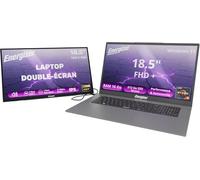 Energizer PackConfort Pro 18 Laptop 18,5" HD+ AMD Ryzen 5 3,7 GHz 16 GB RAM, 512 GB SSD Nvme Vega 8, Windows 11, AZERTY + Pantalla LCD Full HD 100Hz Pantalla dual de 18,5"