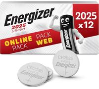 Energizer Pilas CR2025, Paquete de 12 Pilas de Boton