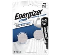 Energizer Max - Pack de 2 Pilas de Botón de Litio CR2025, sin Mercurio añadido y Potencia para Dispositivos pequeños como Dispositivos médicos, básculas, Elementos vestibles