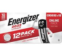 Energizer Pilas CR2032 (Paquete de 12) - Baterías de Botón 3V Litio - Llaves remotas, Dispositivos domésticos, Deportivos y médicos - Embalaje Seguro - 10 años de Almacenamiento [Exclusivo en Amazon]