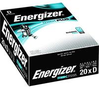 Energizer Pilas Max Plus alcalinas mono, D, LR20, 1,5 V (20 unidades), recibirás 1 paquete de 20 unidades