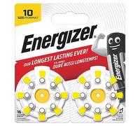 Energizer Pilas para Audífonos tamaño 10 (Paquete de 16) - Baterías de Audífono - Tecnología Zinc-Aire - Fácil Instalación - 4 años de Almacenamiento