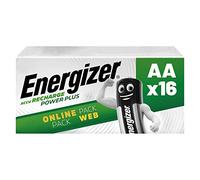 Energizer Pilas Recargables AA, Recharge Power Plus, Paquete de 16 2000 mAh