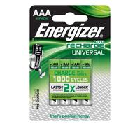 Energizer Pilas Recargables AAA NiMH 500mAh Pack de 4
