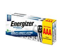 20 pilas Energizer de litio AAA - Pilas de larga duración para cámaras de fotos y relojes y linternas