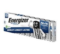 10x Energizer Ultimate Lithium AA L91 Batería 1.5V 3000 mAh FR6 Li-FeS2 Bulk