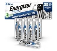 Energizer Ultimate Lithium - Pack de 10 pilas Ultimate Lithium AA | Batería doble A duradera, construcción 100% a prueba de fugas, 25 años de vida útil