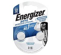 Energizer - Ultimate Lithium, Pack de 2 pilas CR 2016, litio de larga duración para necesidades específicas, sin mercurio añadido y 20 años vida útil