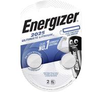 Energizer - Ultimate Lithium, Pack de 2 Pilas CR 2025, Litio de Larga duración para Necesidades específicas, sin Mercurio añadido y 20 años Vida útil