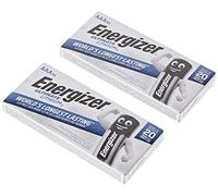 Energizer - Ultimate Lithium, Pack de 20 pilas AAA, litio de larga duración para dispositivos de alto consumo, más ligera y 20 años vida útil