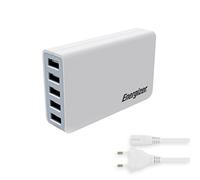 Energizer USA5DEUHWH5 - Cargador USB Multi Puerto (40 W) Color Blanco