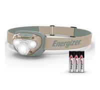 Energizer Vision HD + LED - Linterna frontal de color verde y tostado, luz LED para emergencias, al aire libre o como luz de trabajo, incluye pilas, paquete de 1