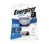 Energizer Vision Linterna Frontal LED 200 Lúmenes Azul IPX4 con 3x Baterías AAA