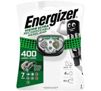 Energizer Visión Ultra Linterna Frontal Recargable 400 Lúmenes LED Verde