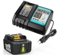 Energup 18V 4.0Ah Batería + Cargador para Makita Batería 18V BL1860 BL1850B BL1850 BL1840 BL1830 BL1820 LXT400