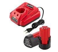 Energup 2 Piezas 12V 3.5Ah Batería con Cargador para Milwau-kee 12V Batería 48-11-2411 48-11-2402 48-11-2420 48-11-2440