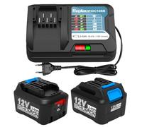 Energup 2 Piezas 12V 4.0Ah Batería BL1040 con Cargador para Makita Batería 12V BL1041B BL1021B B1015 BL1020