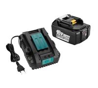 Energup Batería 18V 5.0 Ah con Cargador para Makita Batería 18V BL1850 BL1840 BL1830 BL1820 Compatible con Makita Cargador DC18RA DC18RC DC18RD