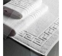 ENERGY COLORS TEXTIL-HOGAR ALFOMBRIN GRECA 650gr/m2 100% Blanco. Pack 12 ud