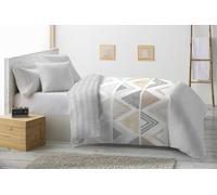 ENERGY COLORS TEXTIL-HOGAR Edredón Estampado con Relleno de Fibra, para Cama Individual o Matrimonio, Edredón Invierno 250 x 240cm, Tejido Suava y 100% Poliéster (Antracita, Cama 135/150 (250 x 260))