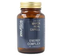 Energy Complex | 30 Cápsulas | Zeutics by Naturitas | Maria Real | Energía y Concetración | Bacopa, L-Tirosina, NADH, Cafeína de Liberación Prolongada y Vitaminas B | Suplementos