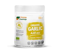 Energy Feelings Ajo en Polvo Deshidratado 200g, Ajo Molido Granulado Molida Bio 100% Natural Sin Aditivos ni Azúcares Añadidos Vegano Sin Gluten, Ideal como Especia para Cocinar