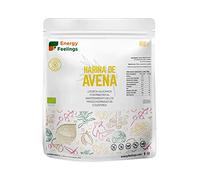 Energy Feelings Avena Ecológica Premium Sin Gluten En Harina, Xxl - 3 Paquetes De 1000 Gr - Total: Gr, 3000 Gramo