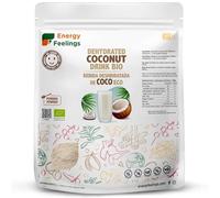 Energy Feelings Bebida de Coco Deshidratada Ecológico 200 gr, Rica en Vitaminas y Minerales, Disoluble en Agua, Sin Lactosa, Sin Gluten y Sin Azúcar Añadido, Sabor a Coco