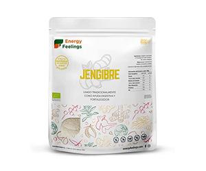 Energy Feelings Cachaça (Jengibre Ecológico) - 1000 gr, Vegano y Ecológico, Reduce la Acidez, Antibacteriano, Sin Aditivos, Sin Lactosa, Sin Gluten y Sin Azúcar Añadido, Pack XXL