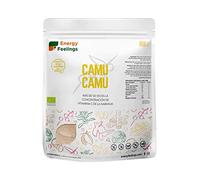 Energy Feelings Camu En Polvo Ecológico, Alta Concentración de Vitamina C Pura, Antioxidantes, Colágeno, Vegano, Sin Gluten, 1000 g